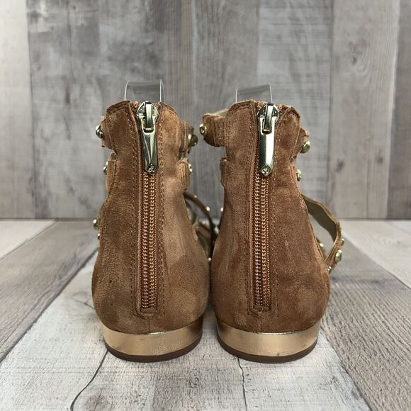 Sam Edelman Womens Daya Sandals Strappy Studded Gladiator Leather Brown Size 7.5 - Picture 11 of 13